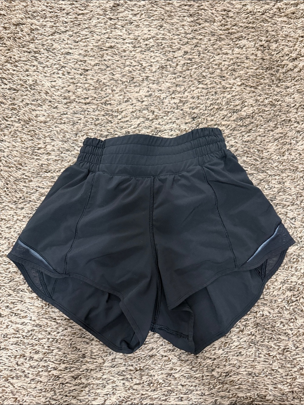 Black Lululemon Hotty Hots Size 0